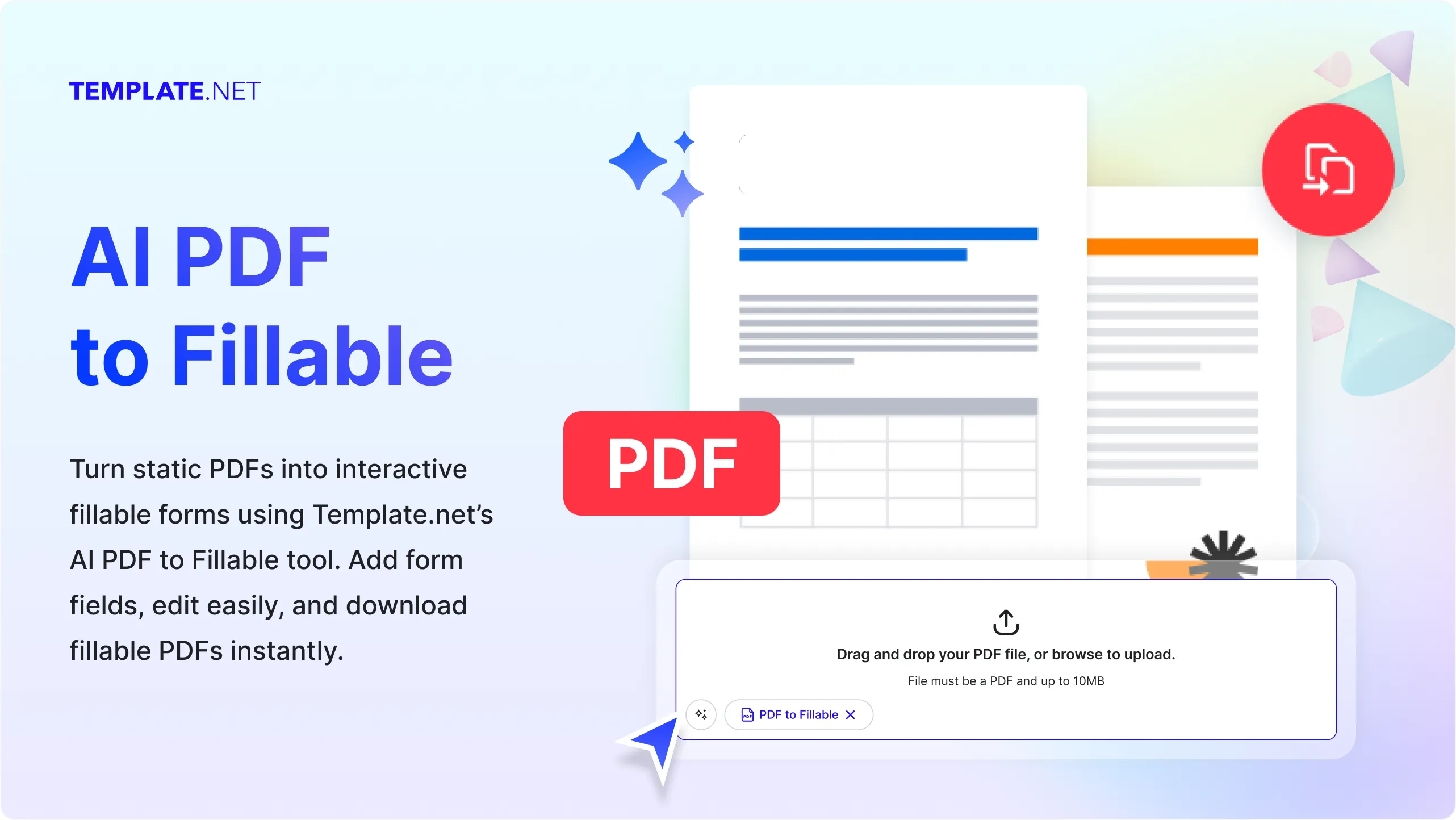 Free AI PDF to Fillable Form, Create Fillable PDFs Online